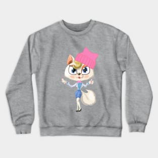 pussy hat cat Crewneck Sweatshirt